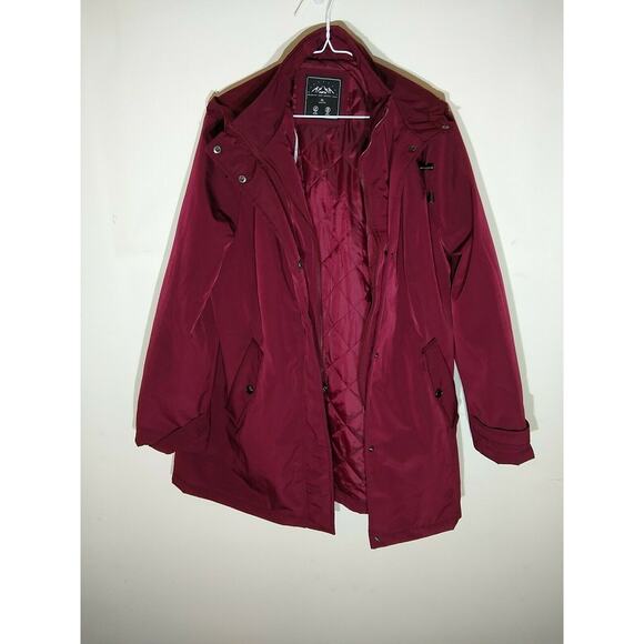 HFX Ladies' All Weather Trench Coat Zinfandel Maroon Size XL - Picture 1 of 10